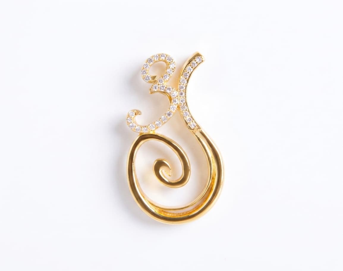 Numerology Pendant – Wealth – 31 - Gold with Diamond